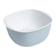 thumbnail image 1 of Matsuzay Colador blanco no tóxico para lavar verduras de forma segura y saludable, cesta de cocina para lavar arroz Organizadores de utensilios de cocina Azul S, 1 of 6