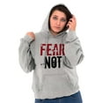 thumbnail image 4 of Fear Not Paint Splatter Christian Hoodie Sweatshirt Women Men Brisco Brands M, 4 of 6