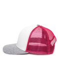 thumbnail image 5 of Outdoor Cap RGR-200M Mesh Back, Polyester/Spandex Cap-White/Pink/Heathered Grey, 5 of 8