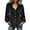 #086-Black, variant on Mineart Womens Ruffle Trim Velvet Shirt V Neck Puff Sleeve Christmas Fall Winter Party Blouse Christmas Series