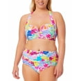 thumbnail image 4 of California Waves Womens Plus Printed Underwire Bikini Swim top, 4 of 4