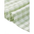 thumbnail image 5 of Agnes Orinda Women's Plus Size 1950s Gingham Top Crew Neck Flare Short Sleeves Blouse Summer Babydoll Tops 4X Green, 5 of 6