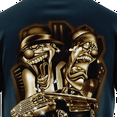 thumbnail image 4 of Rollin Hard men's Sideshow Lowrider navy classic fit front and back print graphic tee shirt, 4 of 5