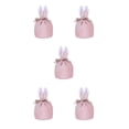 thumbnail image 1 of Kearding Regalos pensativos de tela para Pascua Bolsas de regalo de conejito lindo con bolsa de regalo de Pascua ampliamente utilizada RBD- rosa Type2 NO2, 1 of 6
