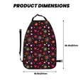 thumbnail image 2 of Xecao Geometric Hearts Pattern Car Seat Back Protector 2 Pack Large Capacity Pocket, Kick Mats Back Seat Protector, 2 of 8