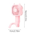 thumbnail image 2 of Leeye Pink Stroller Fan, Portable Rechargeable Clip-On Baby Fan, 3-Speed Flexible Silicone Pram Cooler for Car Seat Crib, 0.28lb, 2 of 8