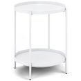 thumbnail image 1 of Simpli Home Monet Industrial 17 " Metal Metal End Table in White, 1 of 7