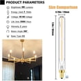 thumbnail image 3 of Bombillas LED tubulares LVYE E12, 4 W, 3000 K, 400 lm, paquete de 6, 3 of 9