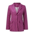 thumbnail image 2 of Gubotare Womens Casual Blazers Open Front Long Sleeve Work Office Jackets Blazer (Hot Pink,4XL), 2 of 7