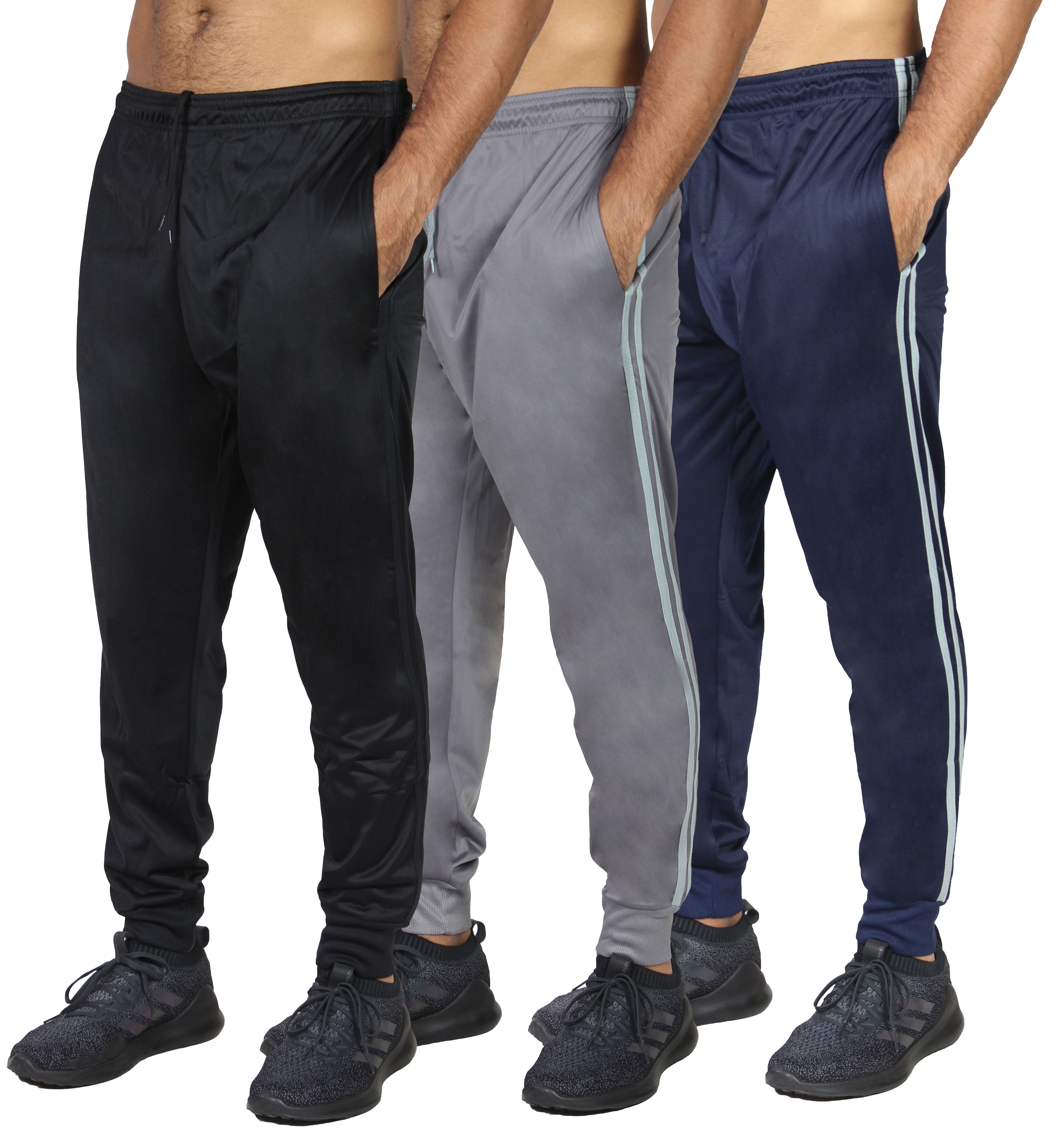 DARESAY Mens Active Pants with Pockets Athletic Workout Joggers Multi ...