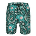 thumbnail image 4 of Disketp Men'S Swim Trunks Hawaiian Breathable Surf Beach Swimsuits Mesh Lining Beach Shorts With Pockets-Lephants In The Jungle, 4 of 9