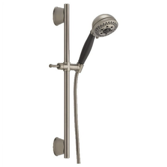 Delta Universal Showering Components 5-Setting Slide Bar Hand Shower in Stainless