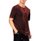 thumbnail image 4 of Camisetas de malla transparente Inspire Chic para hombres, camiseta de manga corta, camiseta brillante con purpurina metálica, XL roja, 4 of 5
