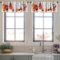 thumbnail image 3 of LALILO Kitchen Curtain Valance Feathers And Aztec Border With Rod Pocket Window Curtain 52"x 18" Set of 2, 3 of 5
