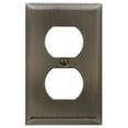 thumbnail image 1 of Baldwin 4752151 Beveled Edge Duplex - Antique Nickel, 1 of 1