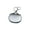 Silver, variant on Stylish Mini Keychain Bag Made Of Soft Leather With Secure Metal Hook