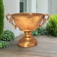 thumbnail image 3 of Dorothy Metal Gold Planter, 3 of 6