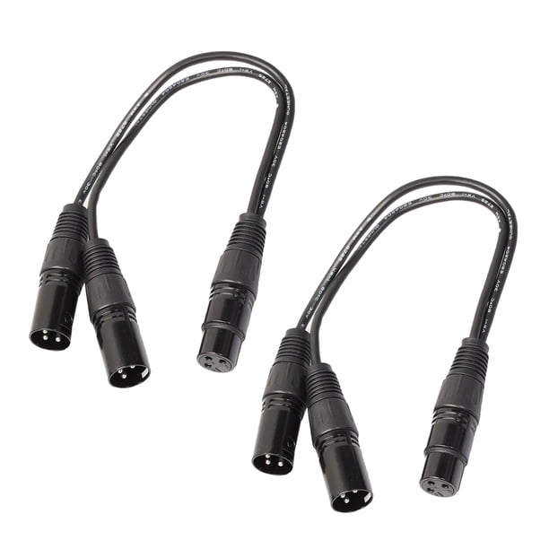 2Pieces Micrófono Mic Cable XLR Patch Enchufe Sunnimix Cable de micrófono XLR