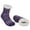 Purple Pattern, variant on Women's Winter Slipper Socks Warm Cozy Fuzzy Fleece-lined Cabin Socks with Grippers