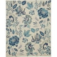 thumbnail image 2 of Nourison Tranquil Floral Ivory/Light Blue 8'10" x 11'10" Area Rug, (9x12), 2 of 8
