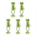 thumbnail image 1 of Soporte para Plantas con Forma de Rana Verde, 5 Unidades. Ofrece un Soporte Firme y Agradable para Plantas Pequeñas en Macetas y Suculentas., 1 of 5