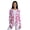 Fuchsia Bouquet, variant on Women's Fashion Wrap - UPF 50+ Sun Protection - Vrae in Peachy Pink Etched Flowers