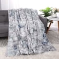 thumbnail image 3 of Unique Bargains Double-Sided Faux Fur Throw Blanket - Plush Velvety Soft Material - Luxury Softness & Warmt, 3 of 9
