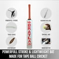 thumbnail image 3 of Bratla Buffalo Cricket Bat for Tape Tennis Soft Ball For Adult, Lightweight Curved Profile, 3 of 7