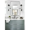 thumbnail image 5 of TEHOME Aura  Bathroom Vanity Mirror 24x36" Stainless Steel Metal Framed Black Rectangular Pivoting Bathroom Mirror, 5 of 6