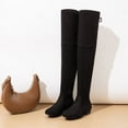 thumbnail image 2 of BURUDANI Women's Over-the-Knee Stretch Flat Boots, 2 of 6