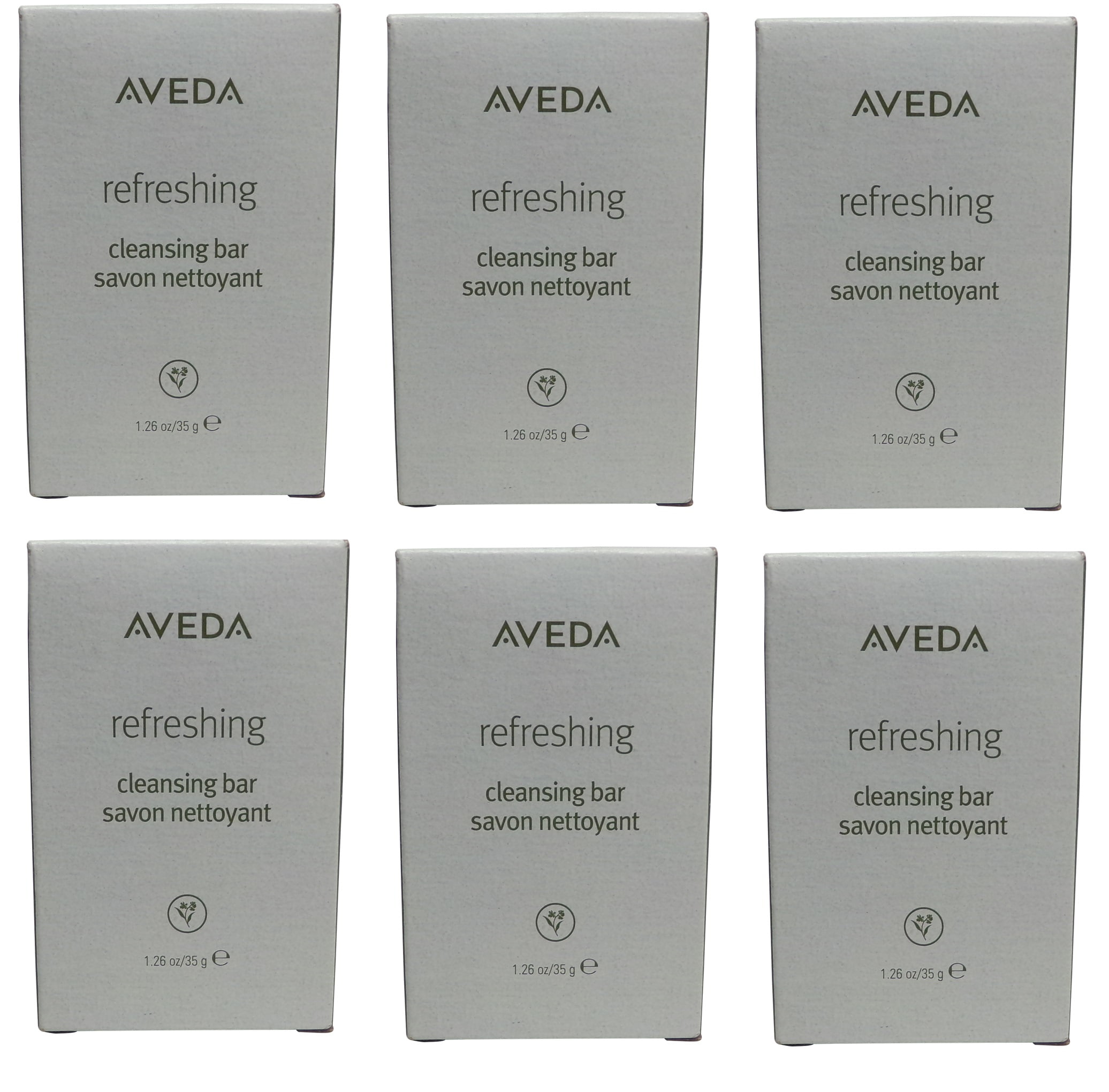Aveda Refreshing Cleansing Soap Lot of 6 Each, 1.25 Oz Bars