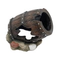 thumbnail image 2 of Decoraciones para acuario, decoración de barril de pescado, escondite, artesanías, barril escondite para acuario, casa cueva de roca, adorno para, 2 of 8