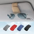 thumbnail image 1 of Soporte para gafas de sol para visera de coche Gafas de sol Clip Gafas de cuero magnéticas Soporte para gafas Camión Accesorios interiores de coche Universal para mujer Hombre -negro, 1 of 3