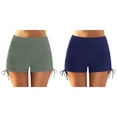 thumbnail image 1 of Lot de 2 (Bleu Foncé 1 Pcs et Vert Armée 1 Pcs) Multipack Femmes Grande Taille Tournesol Ensemble Deux Pièces Femmes Taille Haute, 1 of 7