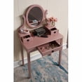 thumbnail image 3 of Moniys Wood Moniya Makeup Vanity Table and Stool Set, 3 of 5