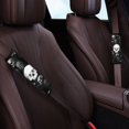 thumbnail image 3 of Chririnla Skull Pattern Car Seat Belt Cover 2 Pack Car Seat Belt Pads Waterproof Soft Suitable for Sedan Vehicle, 3 of 8