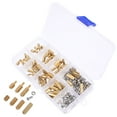 thumbnail image 1 of OUNONA Kit d'Assortiment en Laiton 180 Pcs Colonne avec Vis Écrous Montage Boîte Refermable Emballable, 1 of 4