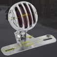 thumbnail image 2 of Silver Motorcycle Tail Light,12V Universal Motorcycle Brake Light Retro Retro Style Tail Light with License Plate Bracket for Modified Motorcycles and Bicycles, 2 of 5