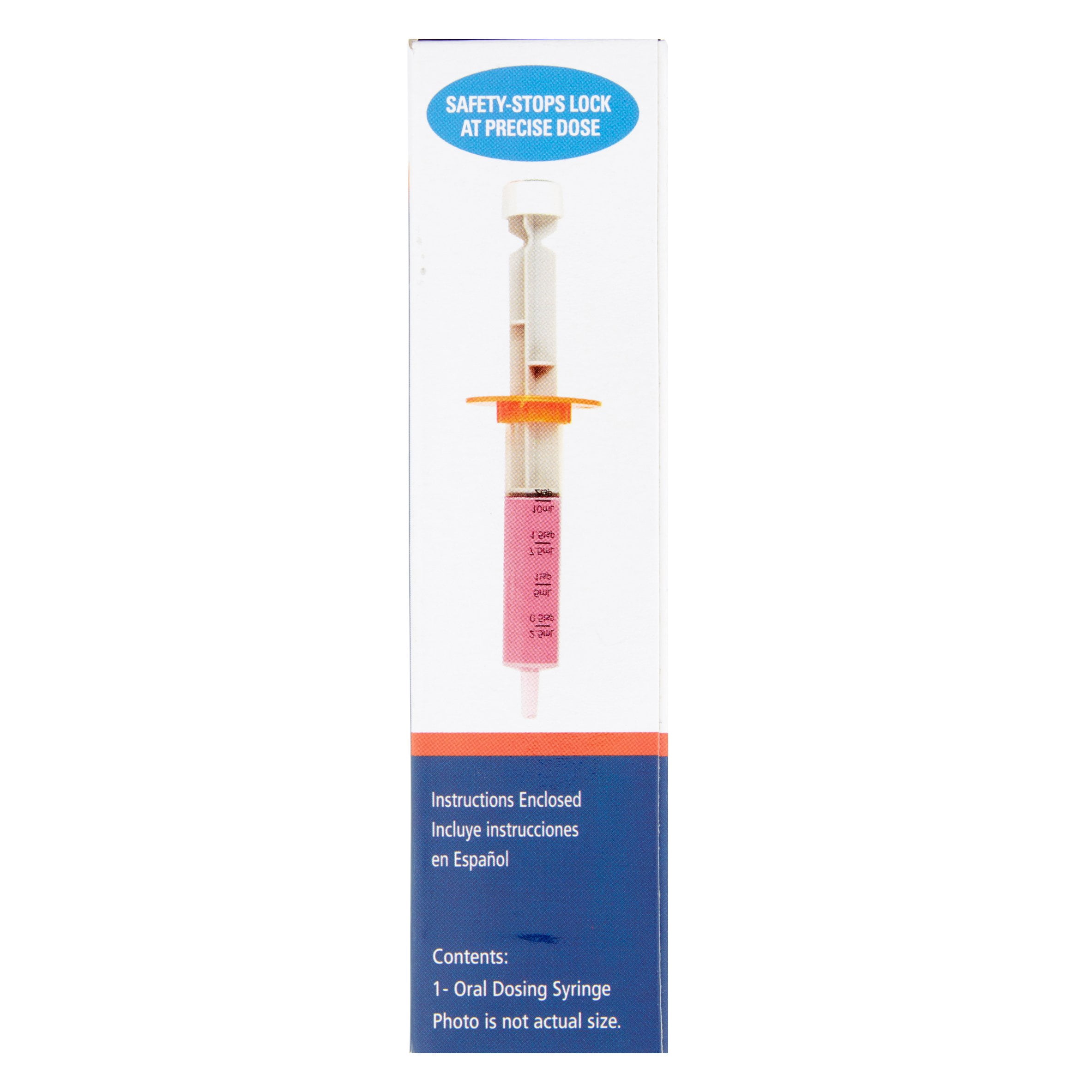 True Easy Medicine Dosing Syringe with Safety Stops, 2 tsp (10 mL)