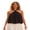 Black, variant on Women Halter Top, Sleeveless Tops Backless Solid/Dots Print Summer Vest for Club Party