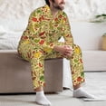 thumbnail image 6 of KLL Fruits And Vegetables Sleepwear Mens Flannel Pajamas,Long Cotton Pj Set, 6 of 7