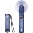 thumbnail image 1 of Mini ventilador portátil de mano con pantalla LED, 3 en 1 plegable personal recargable por USB, ventilador de mano y linterna para viajes, pestañas de pestañas, lindo bolsillo pequeño para, 1 of 8