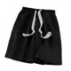 thumbnail image 4 of Pantalones cortos para hombre, pantalones cortos deportivos de media longitud, holgados, de pierna ancha, transpirables, cómodos con cordón, para correr en verano, 4 of 8