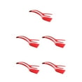 thumbnail image 3 of kurtrusly Comfortable Handle Tongs For Convenient Flipping Multi-functional Nylon Double Sided Spatula Turner Easy red 5Set, 3 of 6