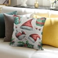 thumbnail image 3 of BANET  Throw Pillow Covers Christmas Theme Fantastic Watercolor Pattern Short Plush Pillowcase Home Decor Cushion Case for Couch Sofa Bed, Super Soft &amp; Comfortable 12x12in, 3 of 5