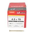 thumbnail image 3 of Timco - C2 Clamp-Fix Multi-Purpose Premium Screws - TX - Double Countersunk - Yellow (Size 4.5 x 70 - 200 Pieces), 3 of 4