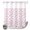 Pink, variant on No Hook Shower Curtain, Pink Spring Floral Shower Curtains for Bathroom with See Through Top Window, Summer Botanical Elegant Waterproof & Washable Bath Curtain Stall 48"x72"