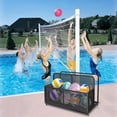 thumbnail image 4 of Kselythan Rolling Poolside Float Storage Outdoor Storage Box Patio Poolside Float Storage Basket PE Rattan Pool Towel Rack for Floaties, With Rolling Wheels For Floaties Patio Pool, 4 of 9
