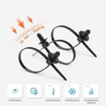 thumbnail image 2 of 100pcs Push Mount Zip Ties for Car Wire Harness Automotive Cable Fasteners Set, 2 of 3