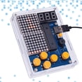 thumbnail image 2 of Kit de bricolaje para consola de juegos de un solo chip 51 con kit de práctica de soldadura con carcasa acrílica, 2 of 5